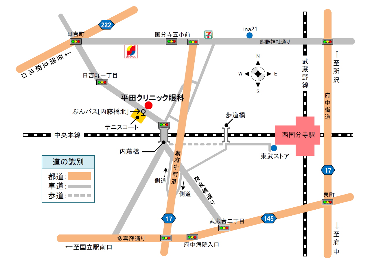 平田クリニック眼科の地図